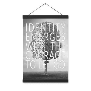 Author Doug Cooper Quote Identity Emerges Wall Art